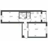 2-комн, 47кв м, этаж 2/5 ул Карла Либкнехта, 14