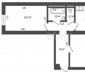 2-комн, 47кв м, этаж 2/5 ул Карла Либкнехта, 14