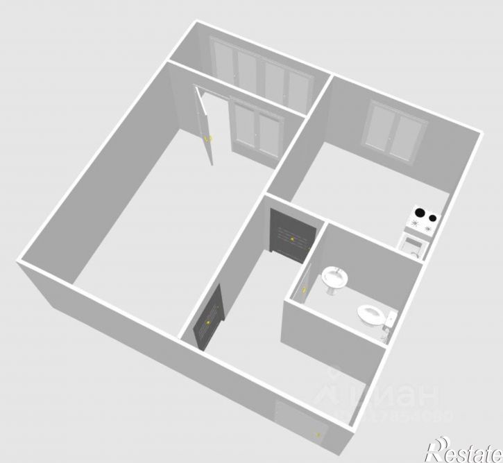 1-комн квартира Уфа г., Кировский