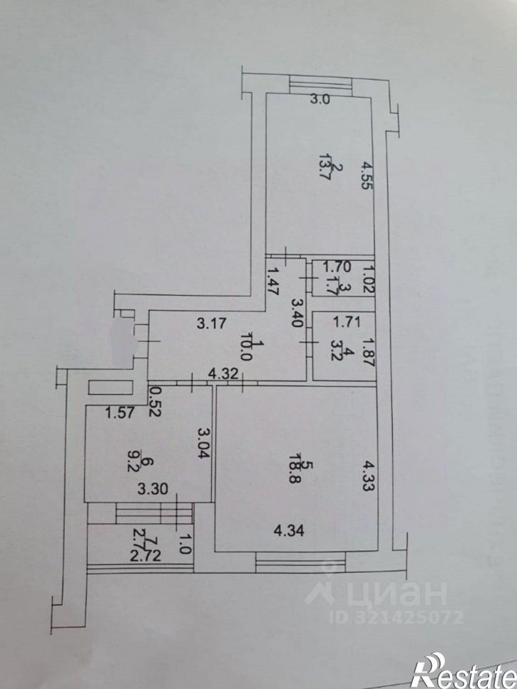 2-комн квартира Башкортостан, Уфа, Чижова, 4