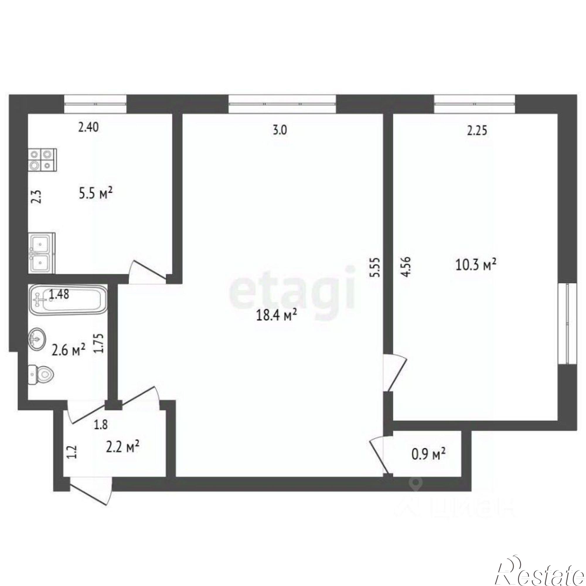 Купить квартиру за 3 500 000 рублей на Советская улица, 40А