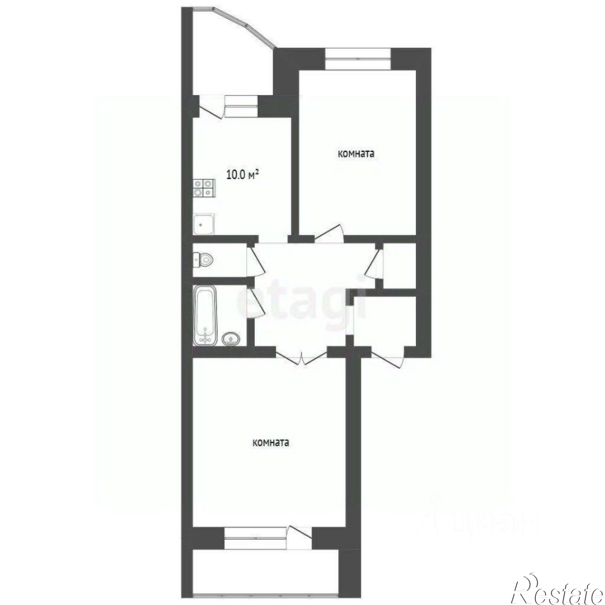 Купить квартиру за 5 700 000 рублей на улица Гагарина, 88А