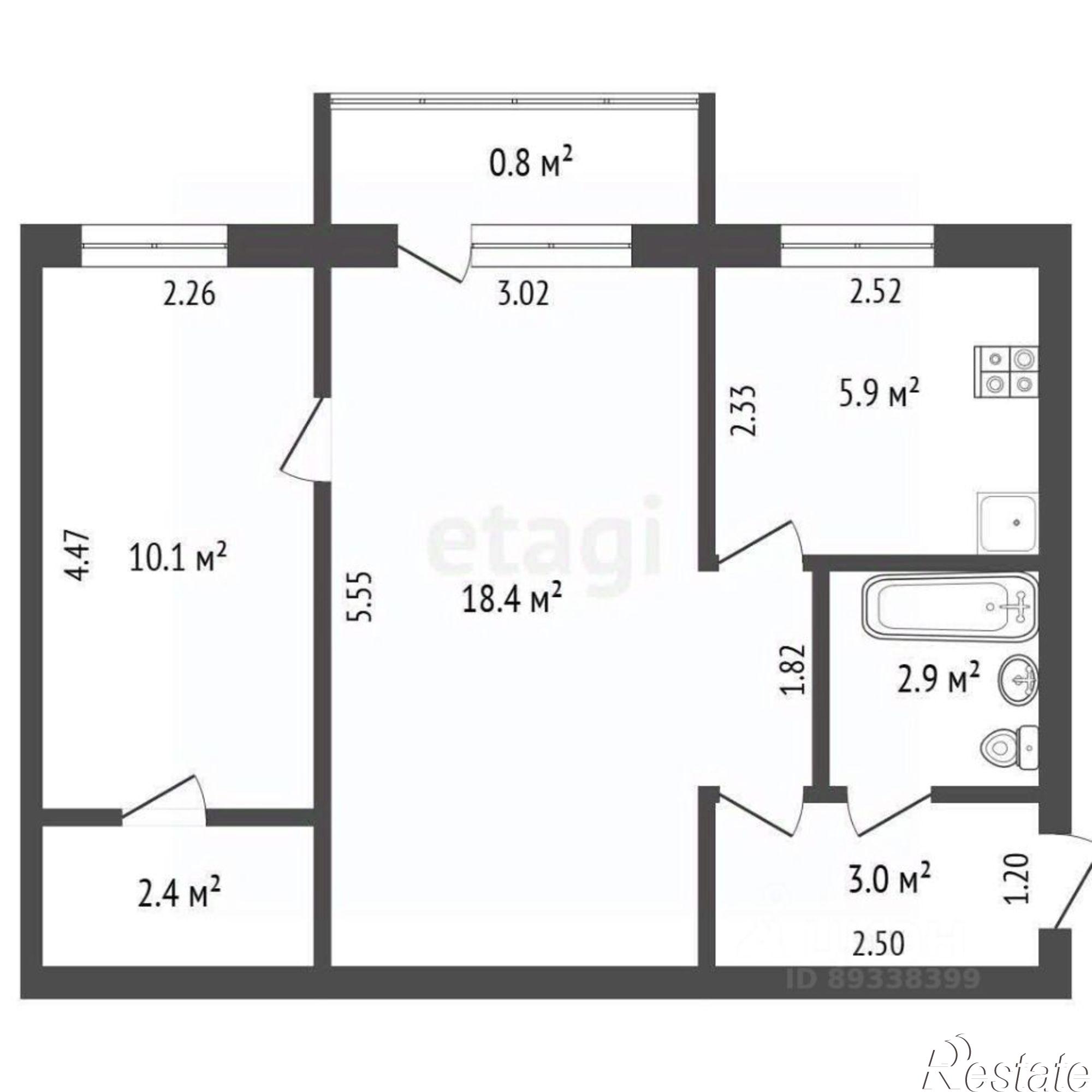 Купить квартиру за 3 600 000 рублей на Интернациональная улица, 114