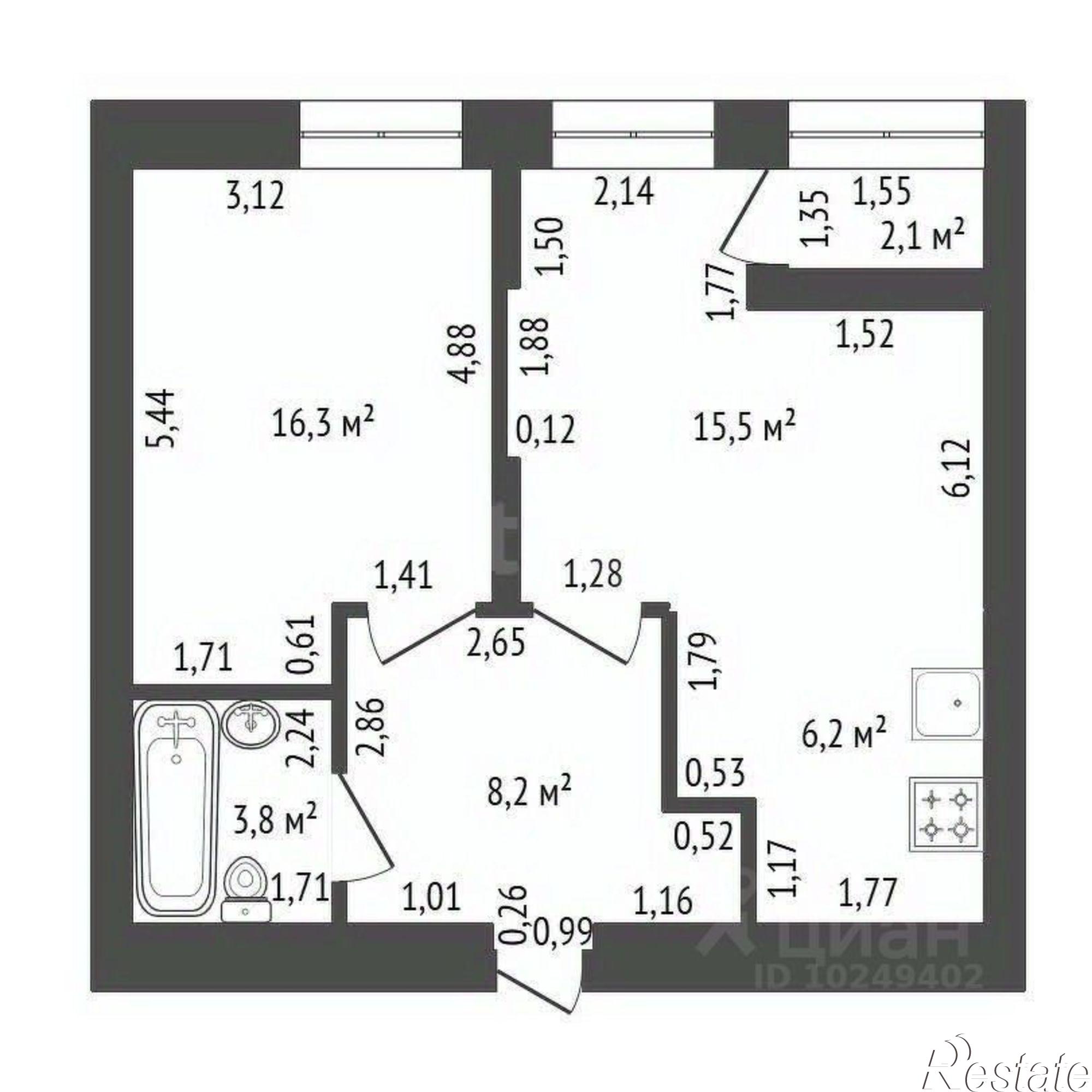 Купить квартиру за 10 200 000 рублей на городской округ Уфа