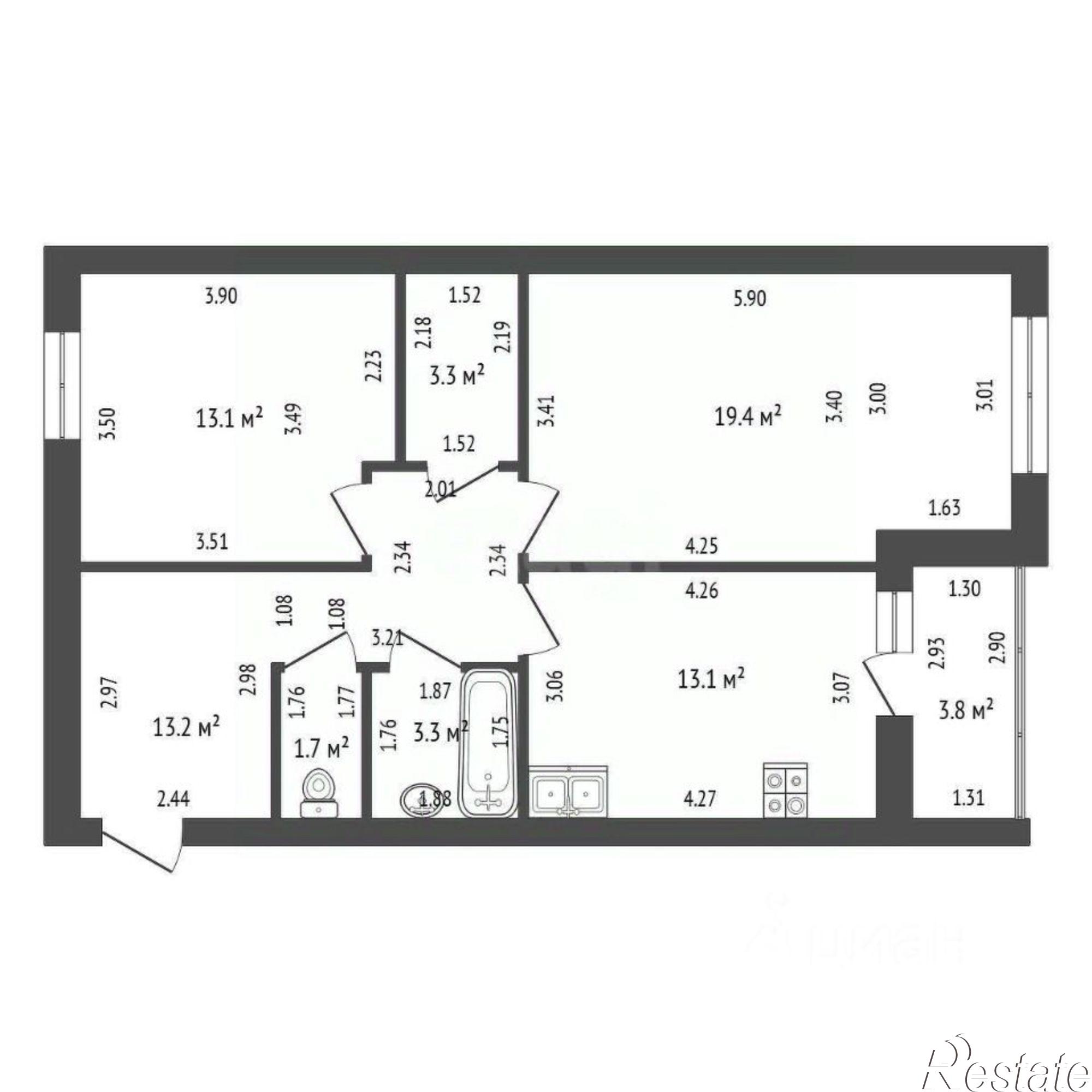 Купить квартиру за 6 190 000 рублей