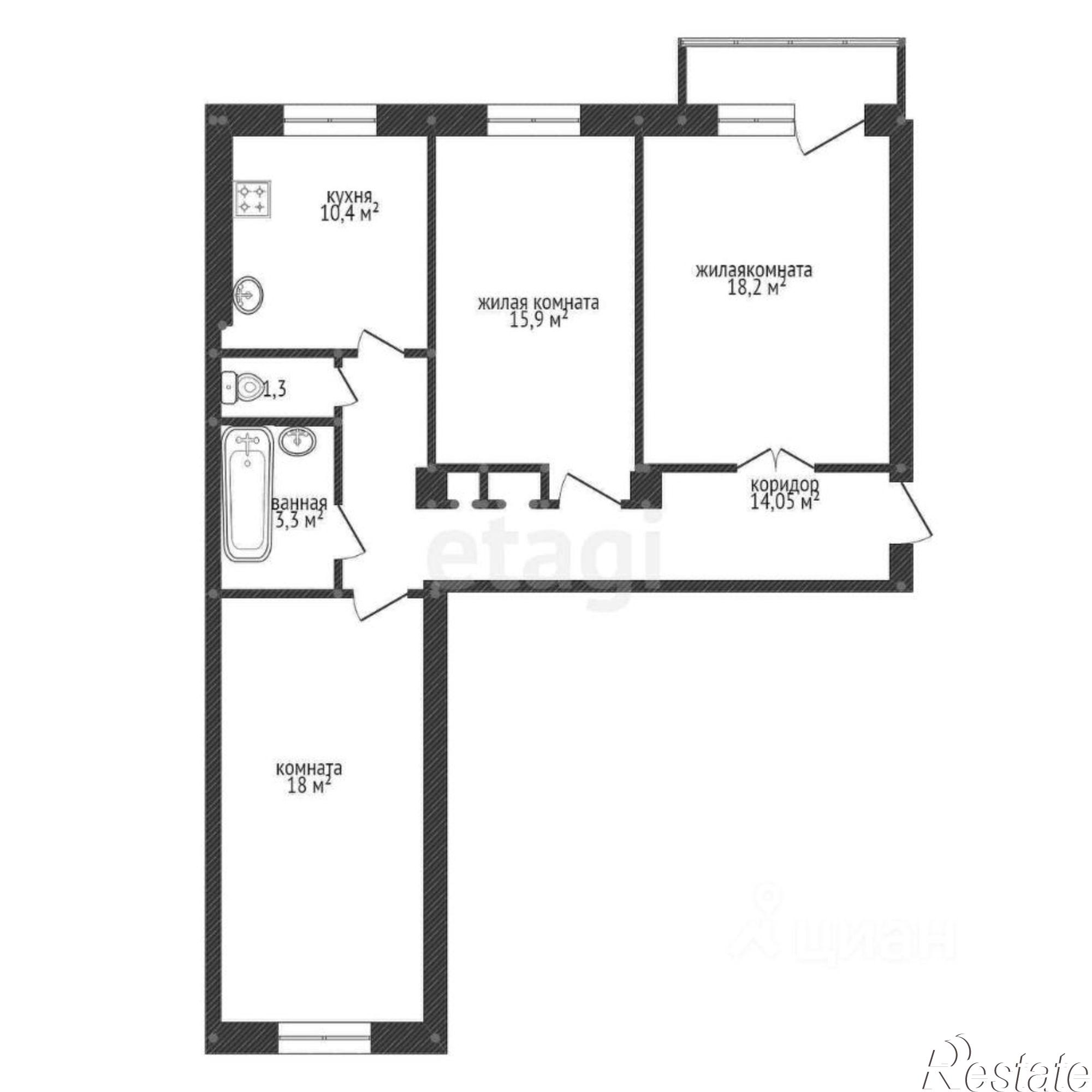 Купить квартиру за 5 870 000 рублей