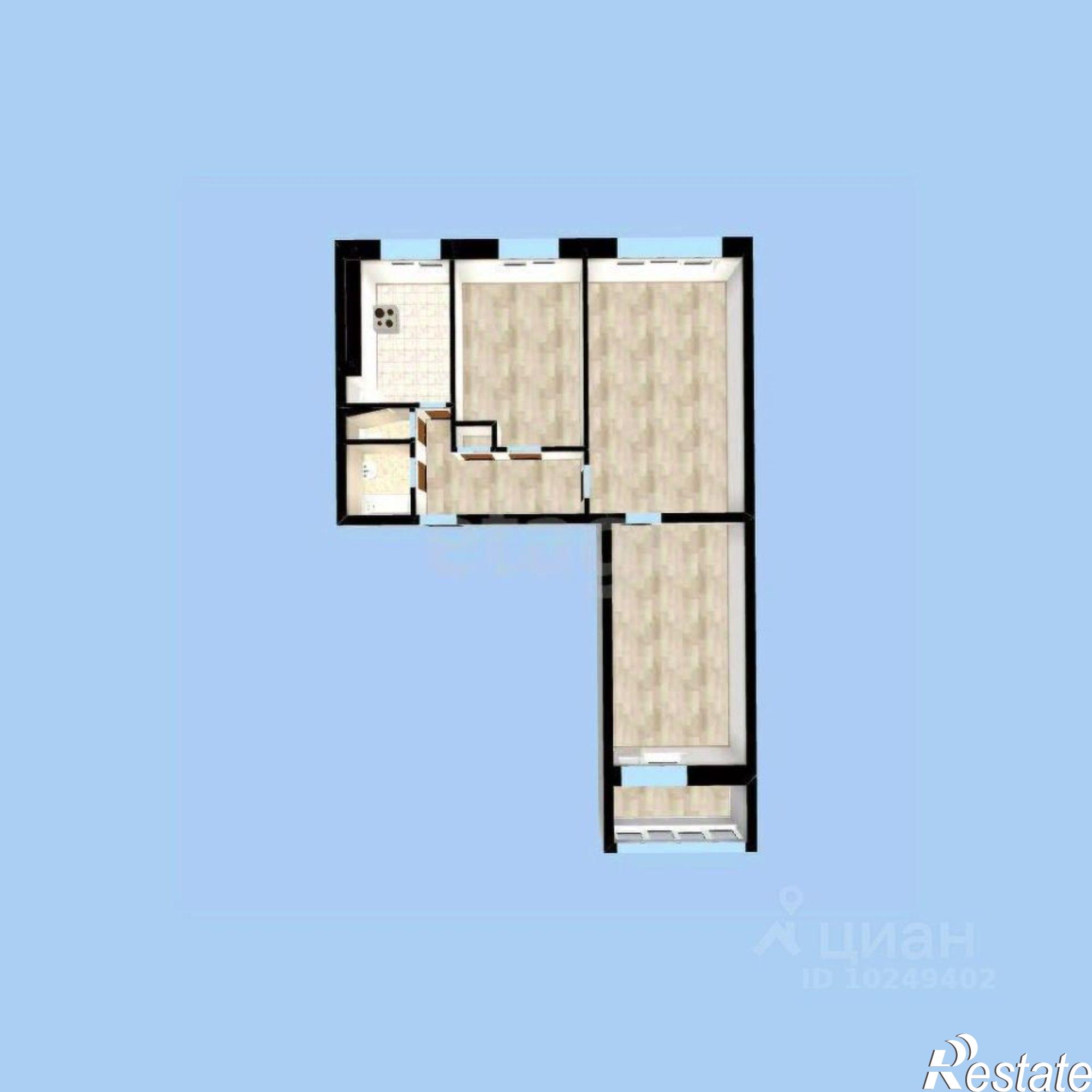 Купить квартиру за 5 900 000 рублей на городской округ Уфа