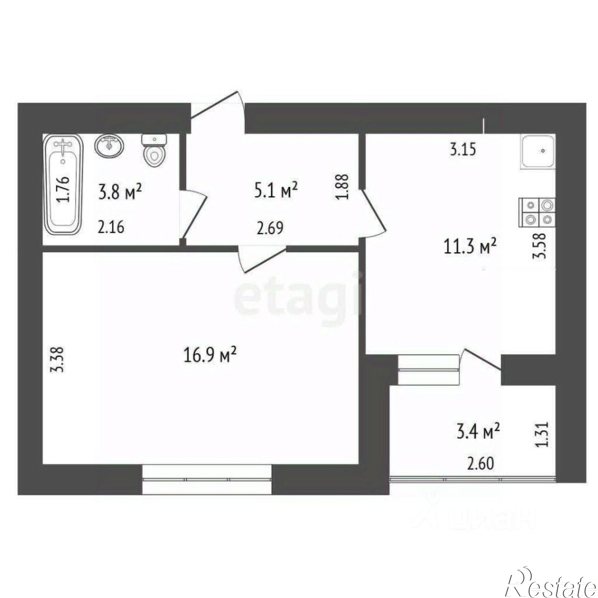 Купить квартиру за 3 450 000 рублей