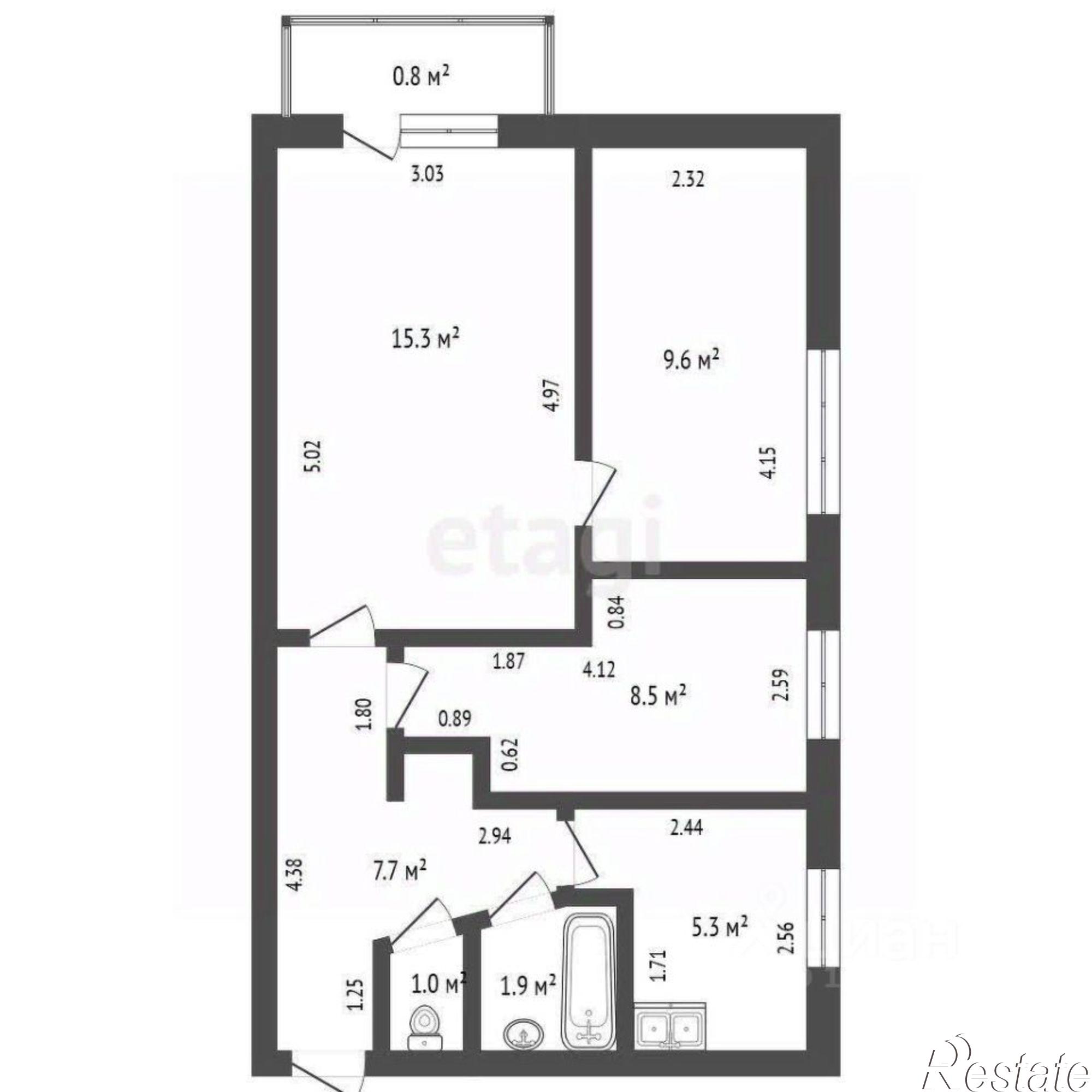 Купить квартиру за 3 550 000 рублей