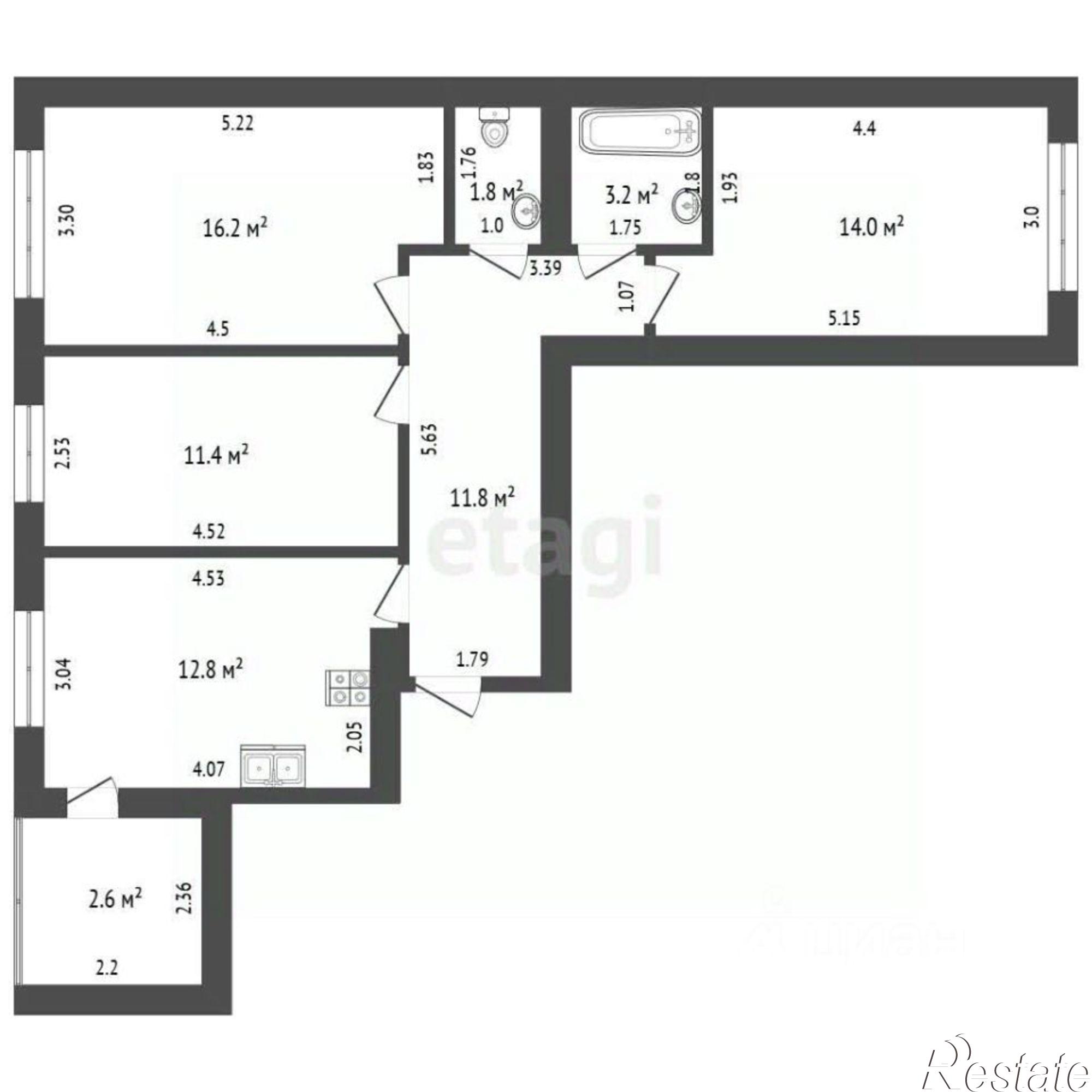 Купить квартиру за 7 350 000 рублей