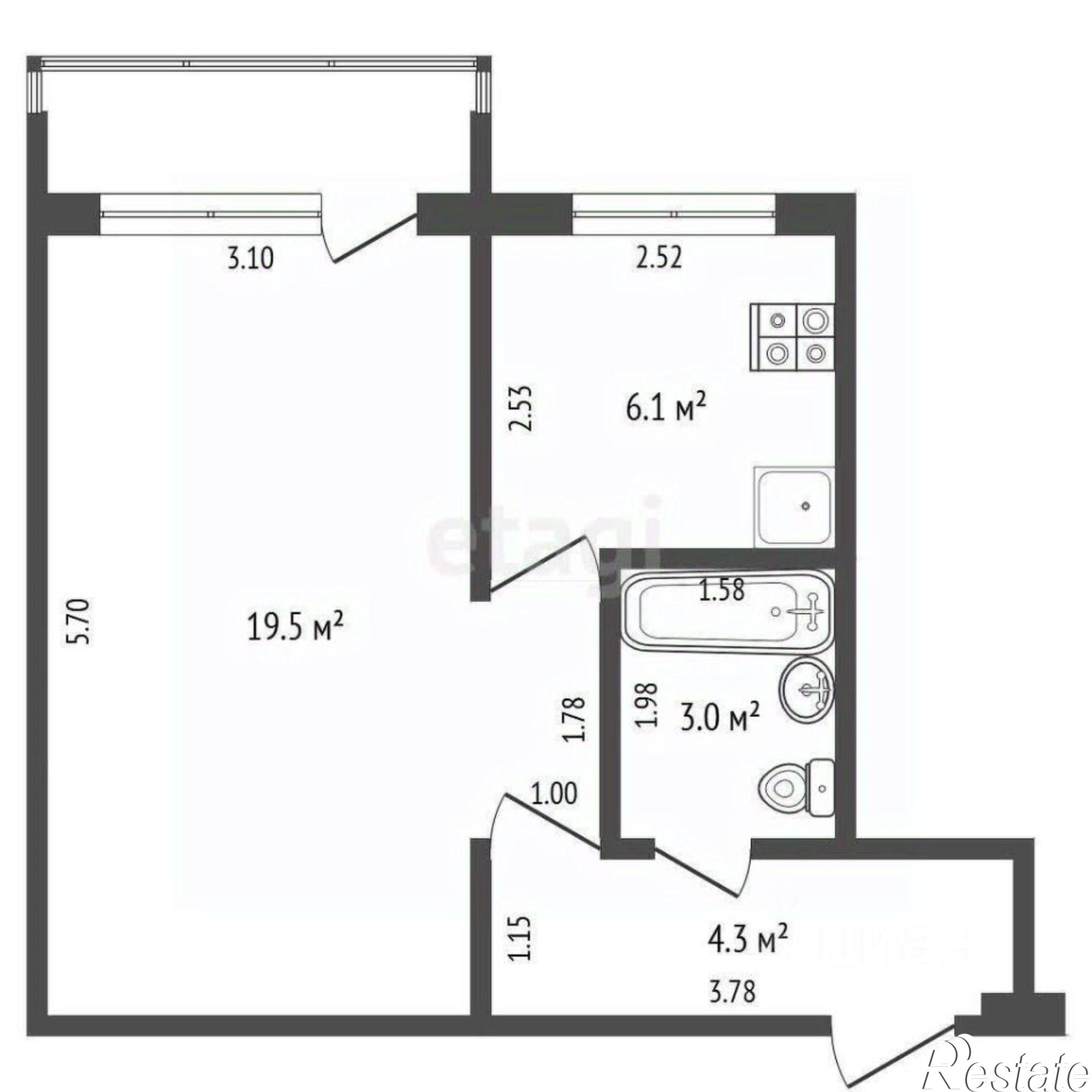 Купить квартиру за 3 050 000 рублей