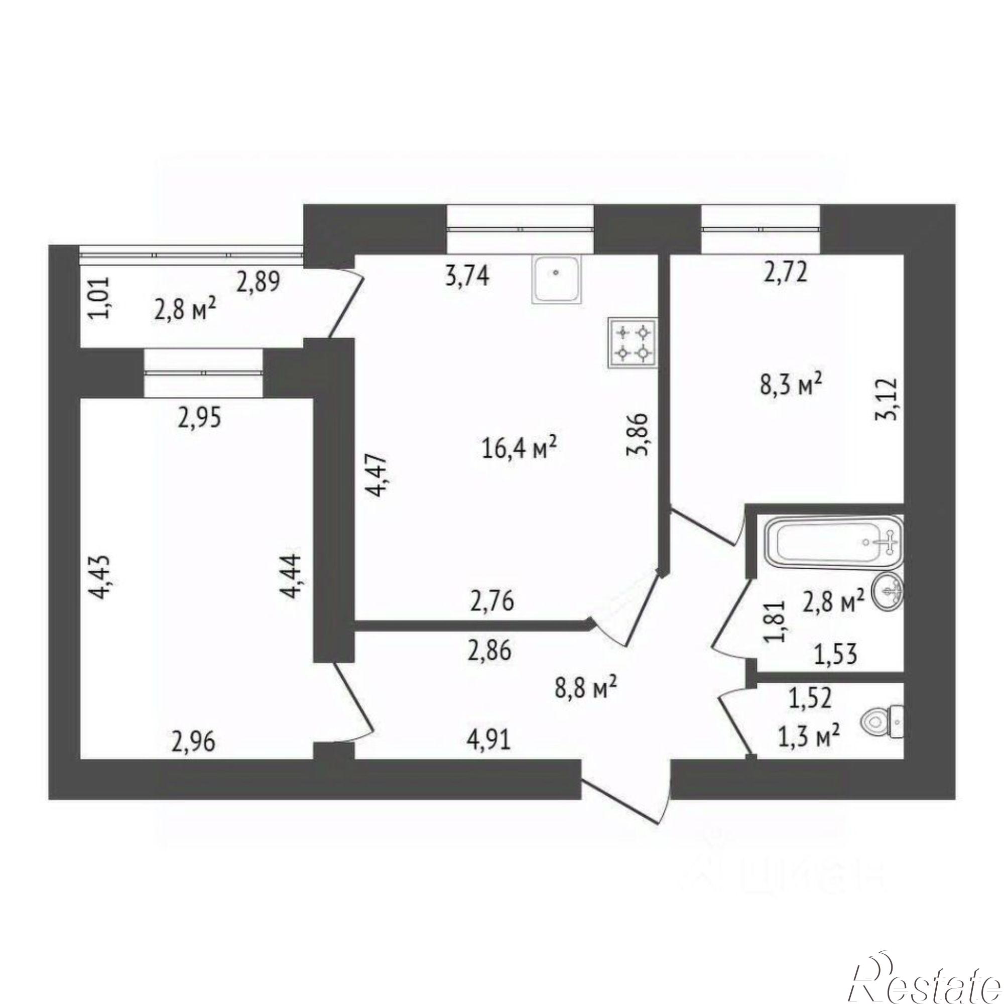 Купить квартиру за 6 500 000 рублей на городской округ Уфа