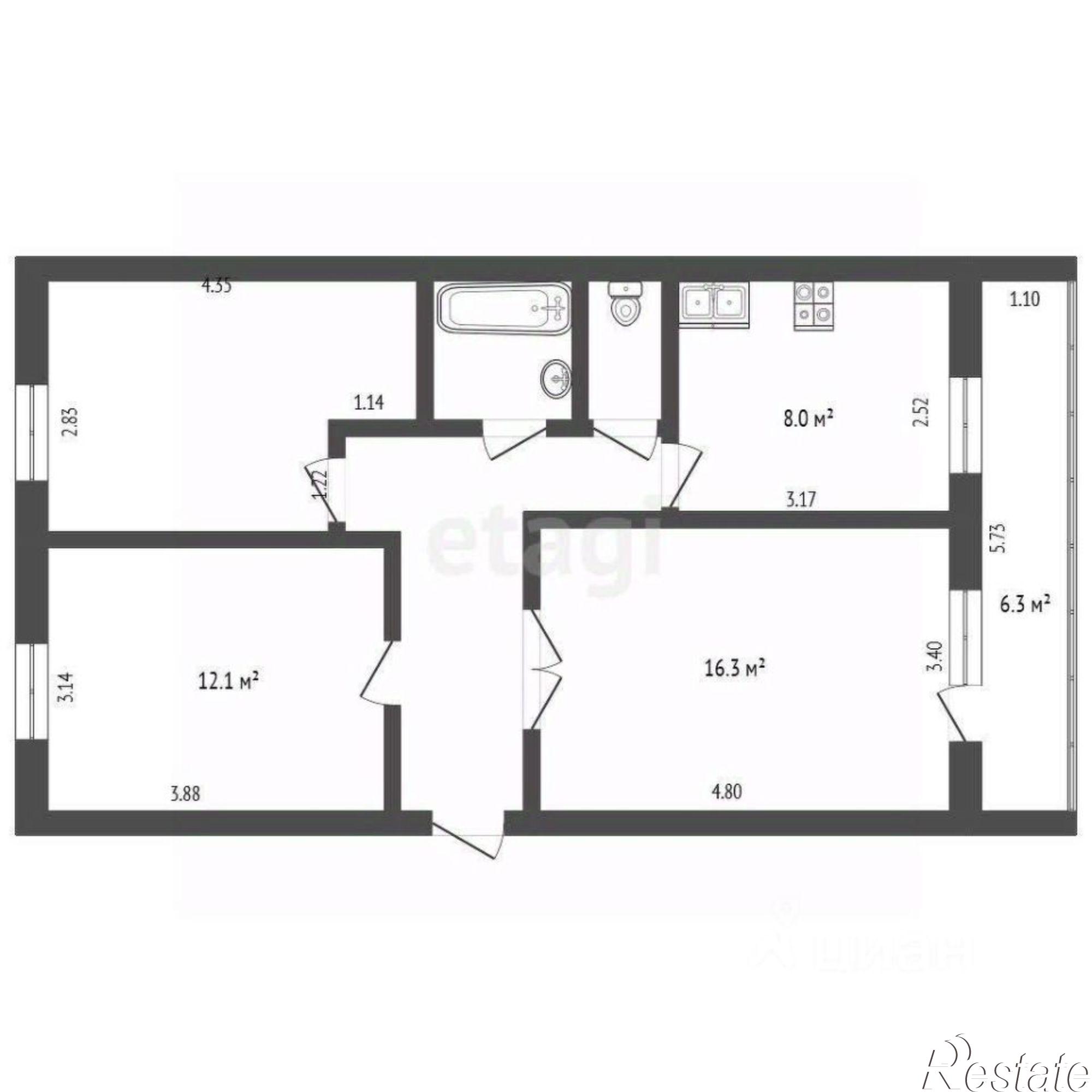 Купить квартиру за 6 600 000 рублей