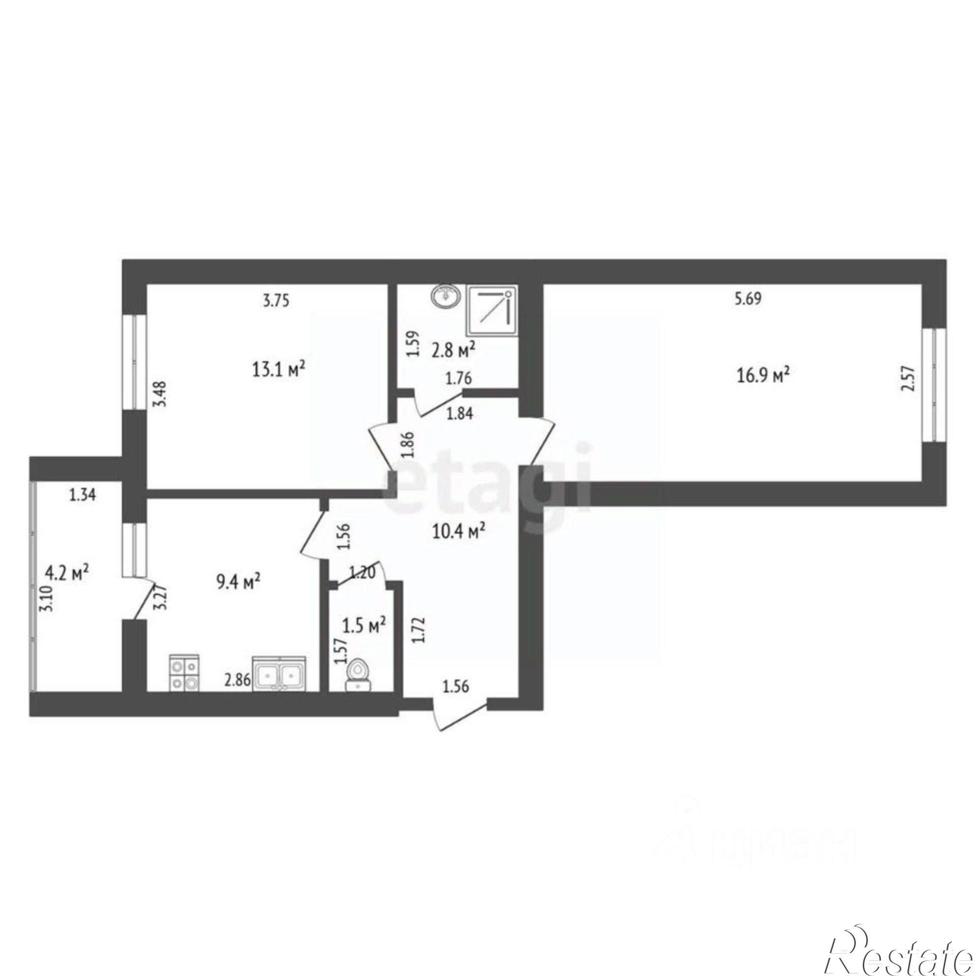 Купить квартиру за 5 850 000 рублей