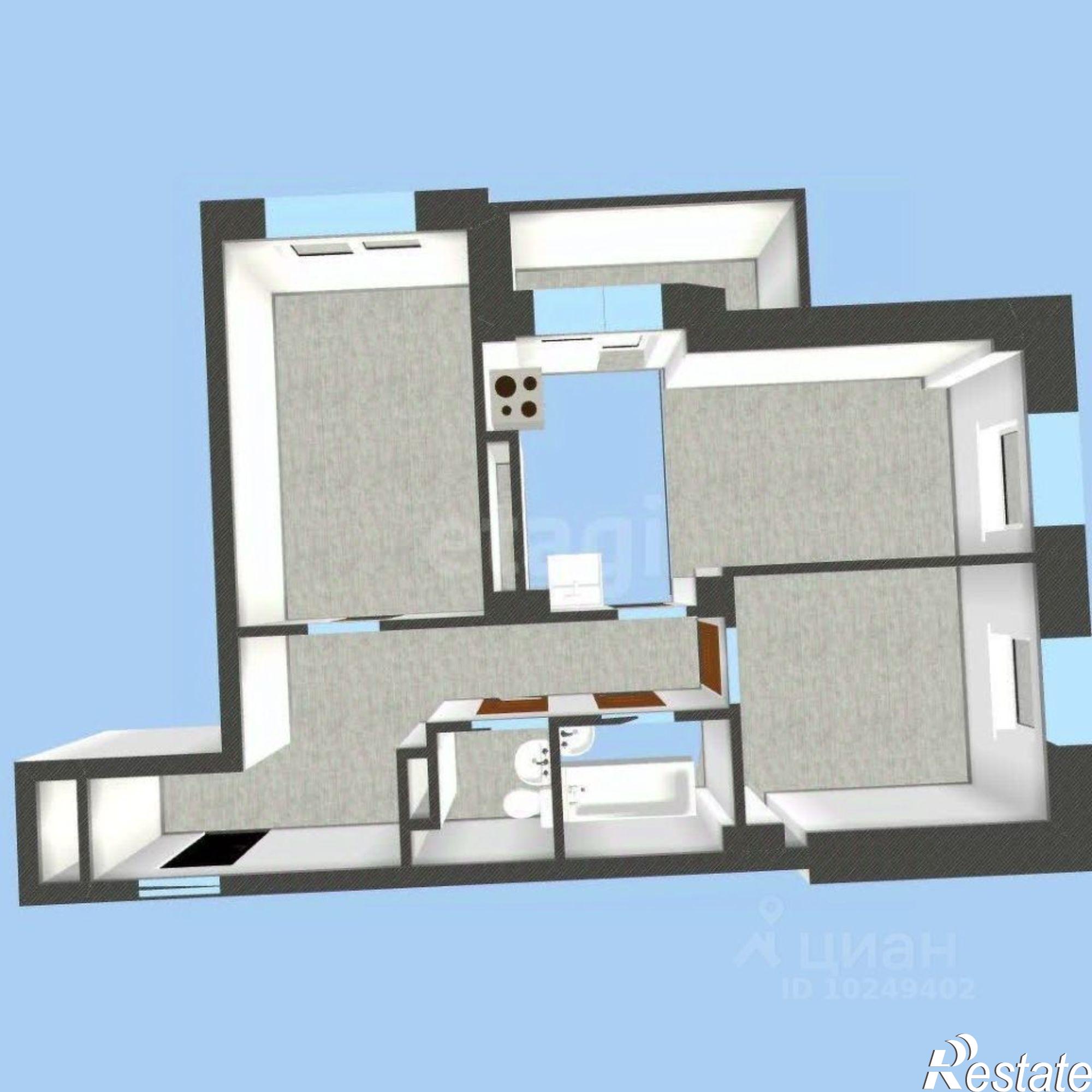 Купить квартиру за 9 800 000 рублей на городской округ Уфа