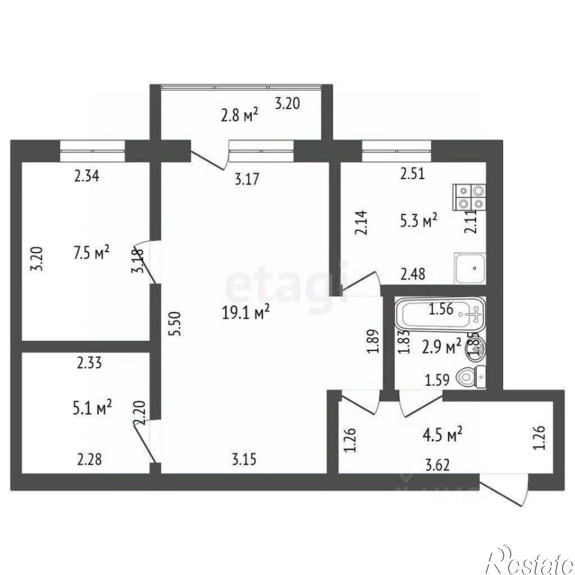 Купить квартиру за 2 900 000 рублей