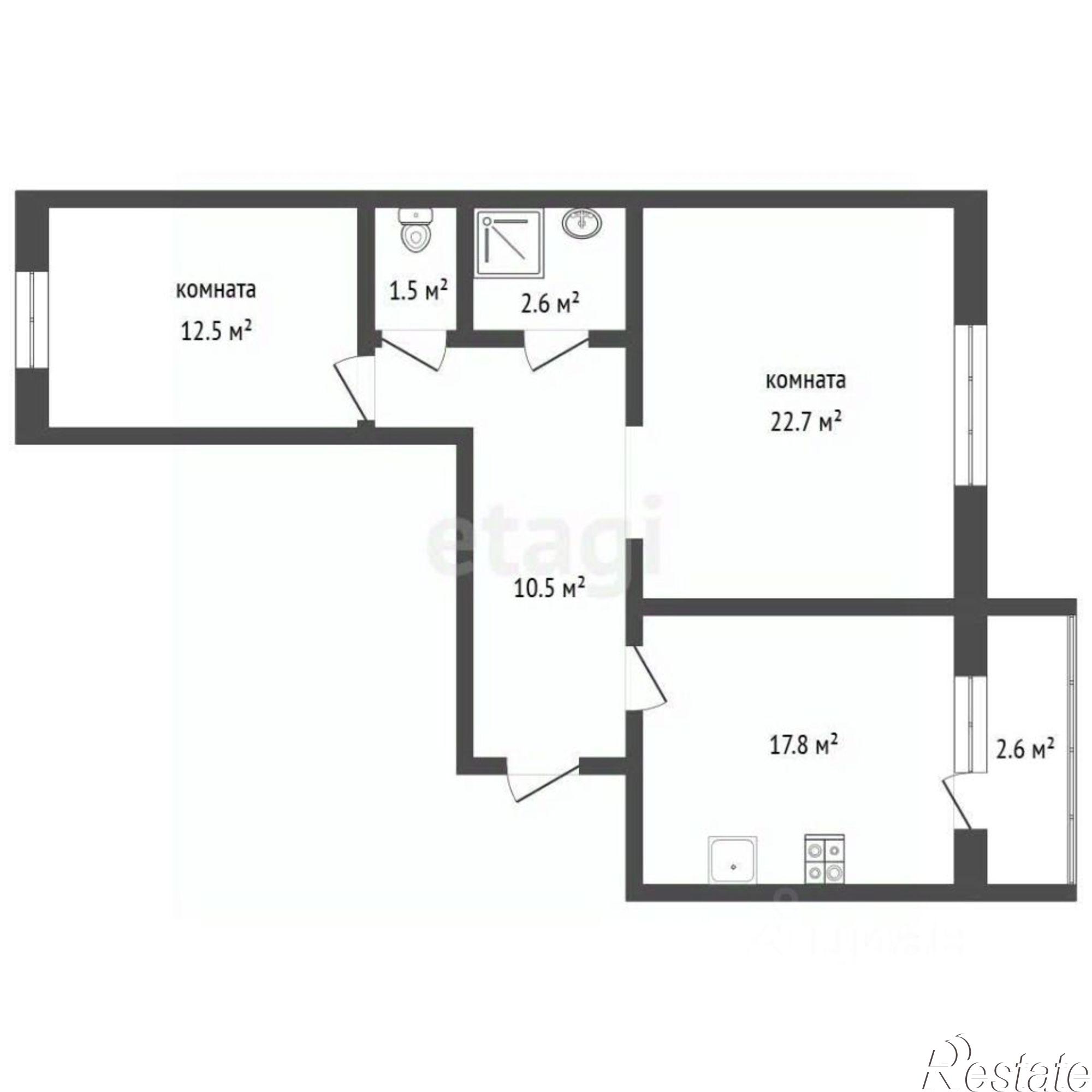 Купить квартиру за 5 800 000 рублей