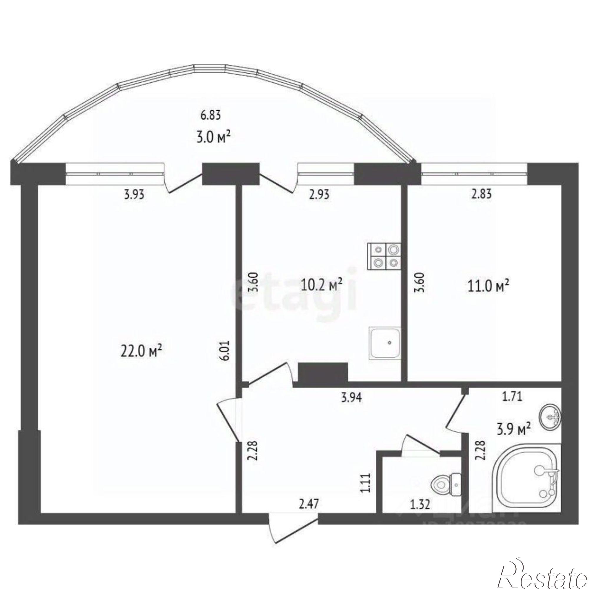 Купить квартиру за 6 820 000 рублей