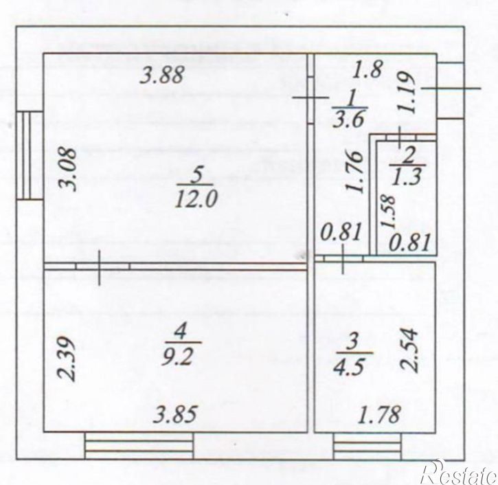 2-комн квартира Чишминский поссовет