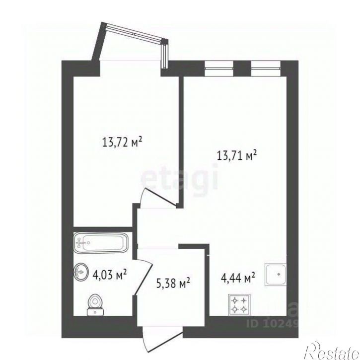 2-комн квартира городской округ Уфа