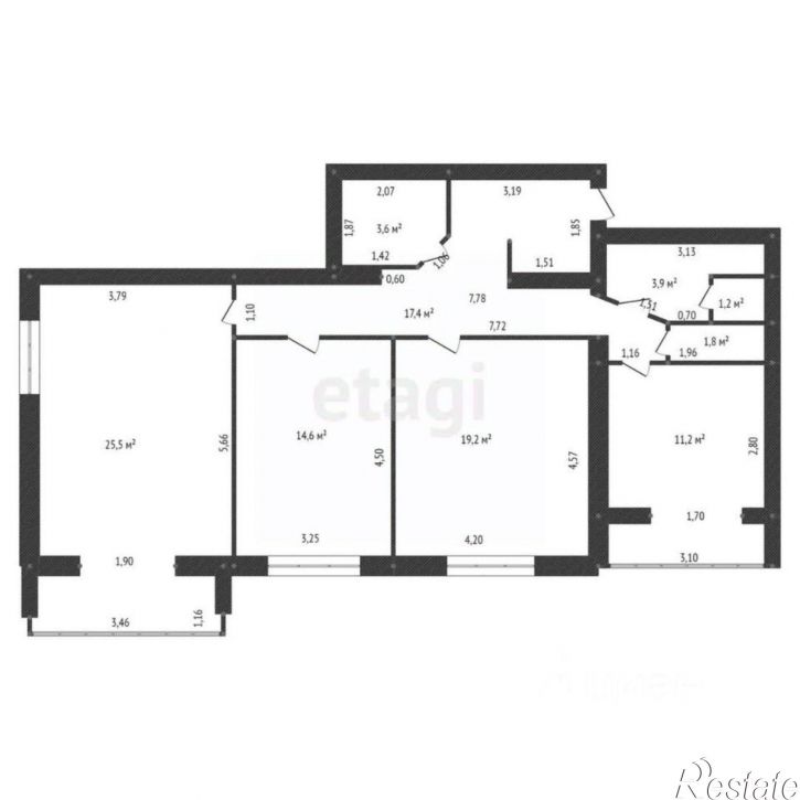 3-комн квартира городской округ Уфа