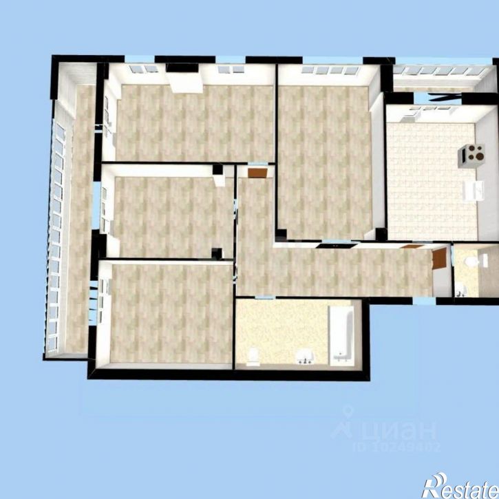 4-комн квартира городской округ Уфа