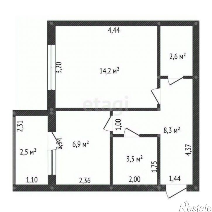1-комн квартира Рабочая улица, 4,  д. 4
