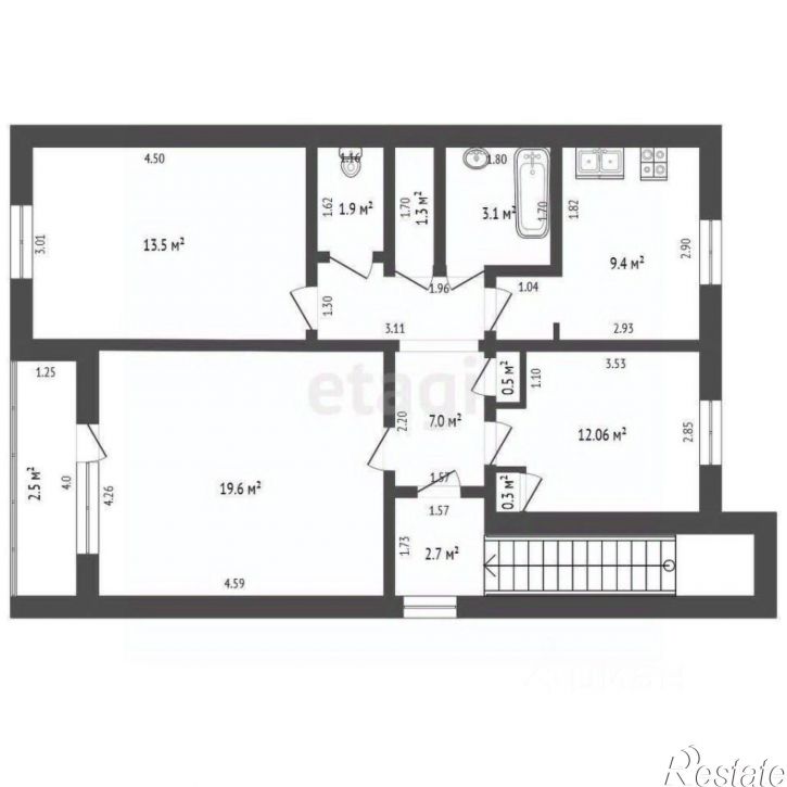 3-комн квартира