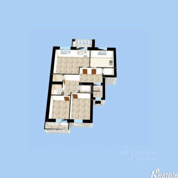 3-комн квартира городской округ Уфа