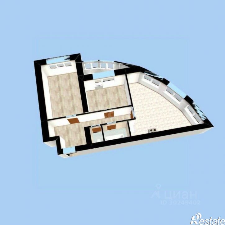 3-комн квартира городской округ Уфа