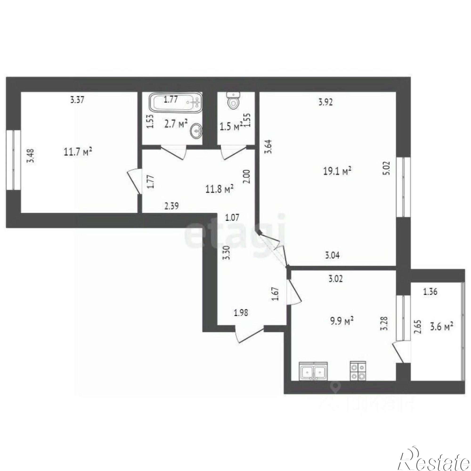 Купить квартиру за 4 700 000 рублей