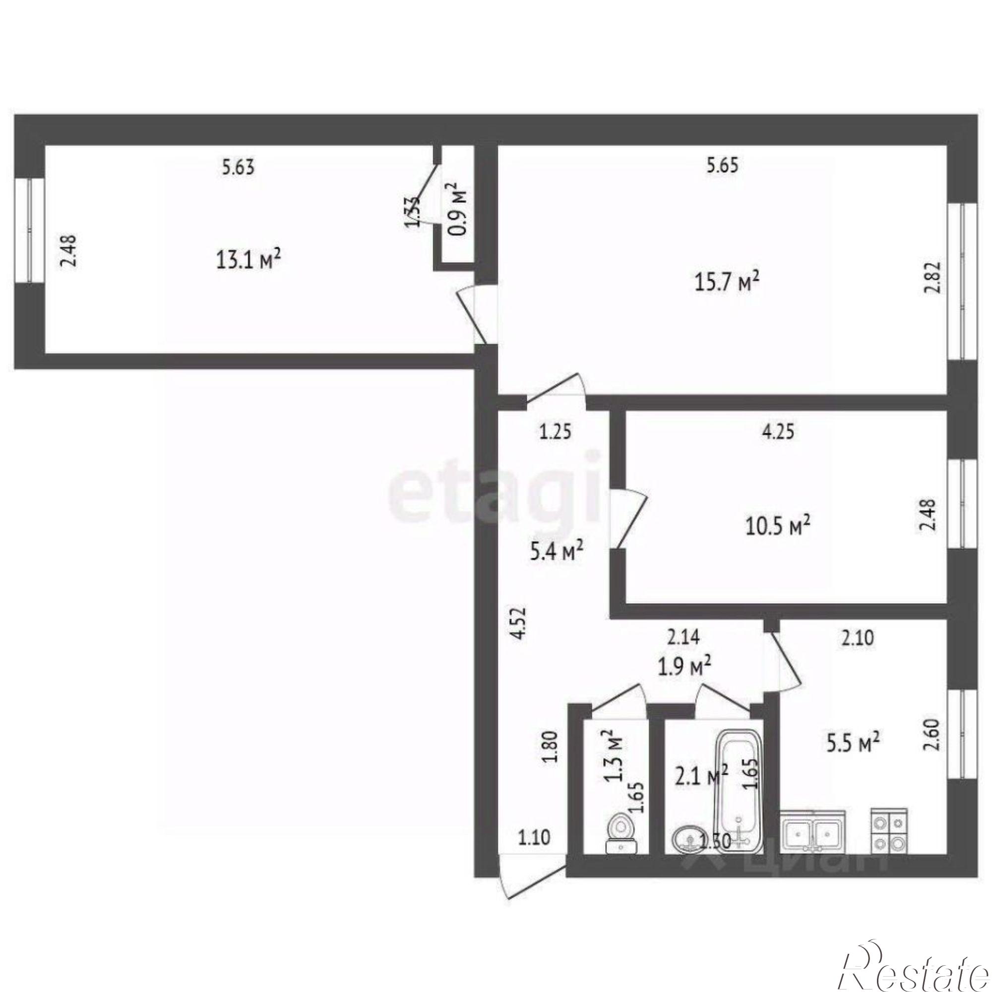 Купить квартиру за 2 650 000 рублей