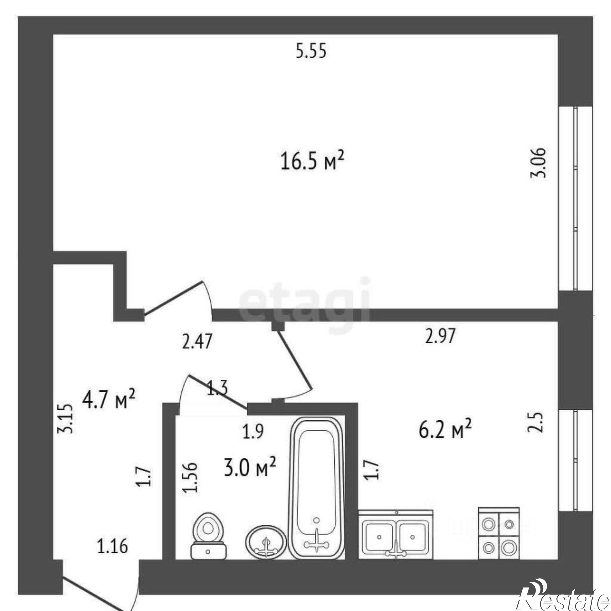 Купить квартиру за 1 990 000 рублей