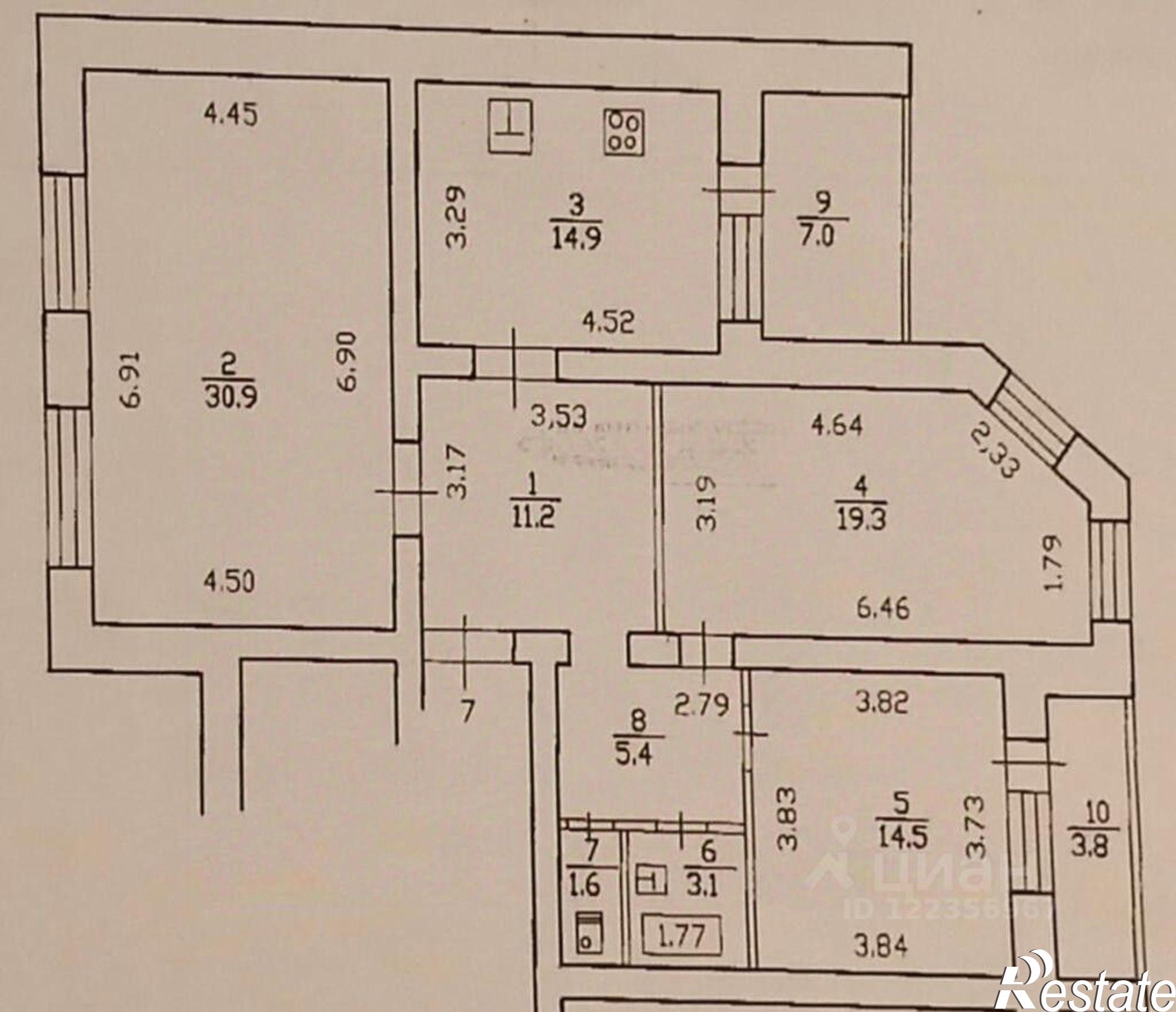 Купить квартиру за 10 100 000 рублей на ул Обская, д 5/1