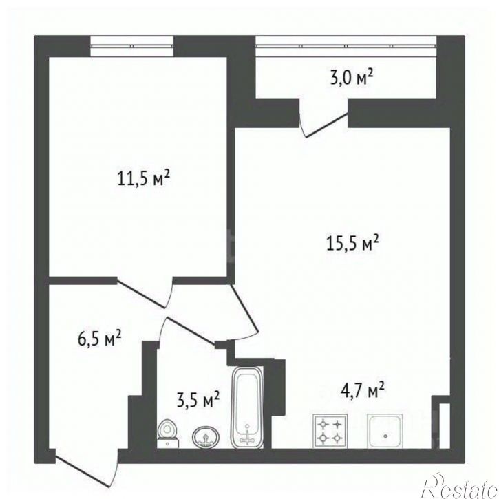 2-комн квартира городской округ Уфа