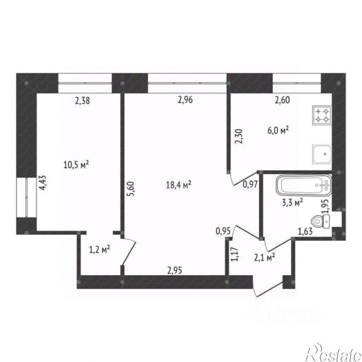 2-комн квартира городской округ Уфа