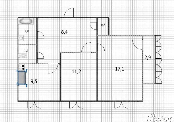 2-комн квартира Уфа г., Демский