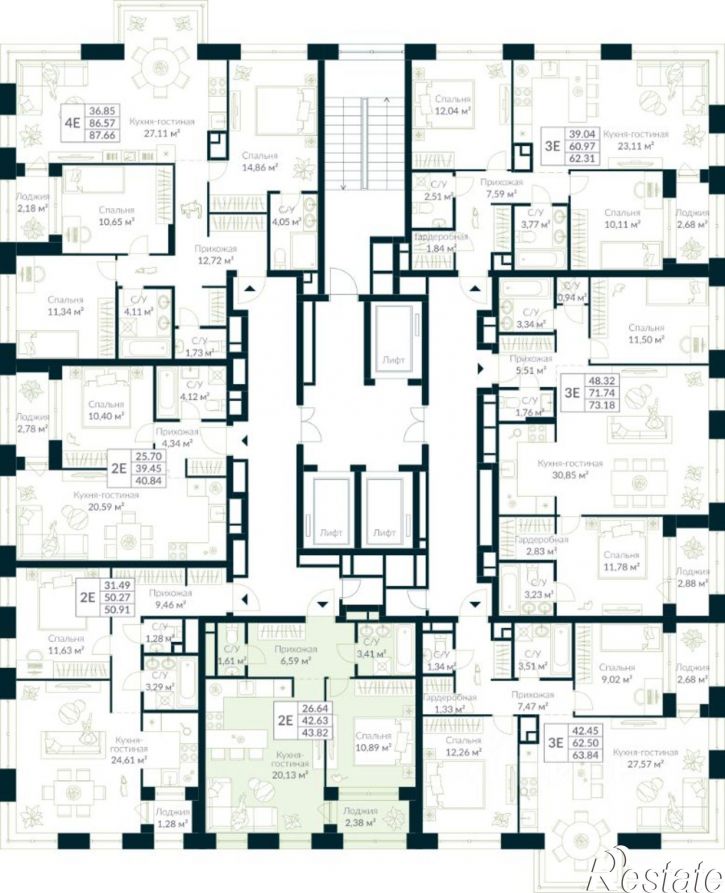 1-комн квартира в новом доме Уфа