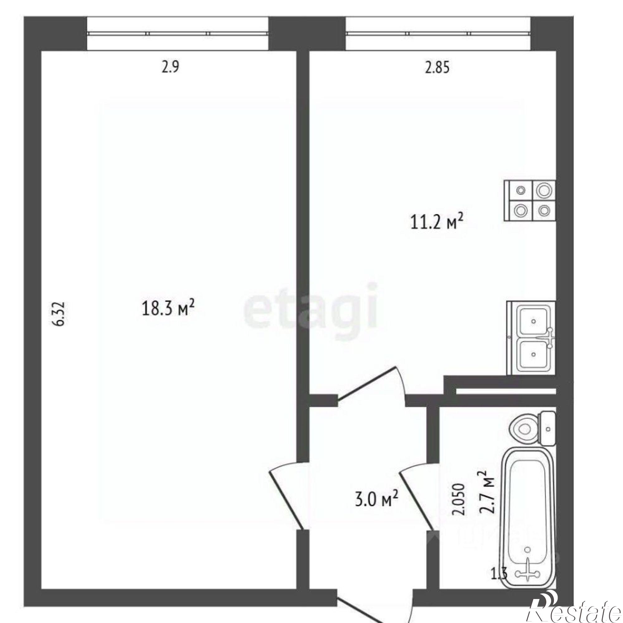 Купить квартиру за 3 000 000 рублей на ул Мира, 72