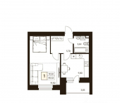 1-комн, 40 кв м, этаж 10/10 улица Ахметова, 296/3