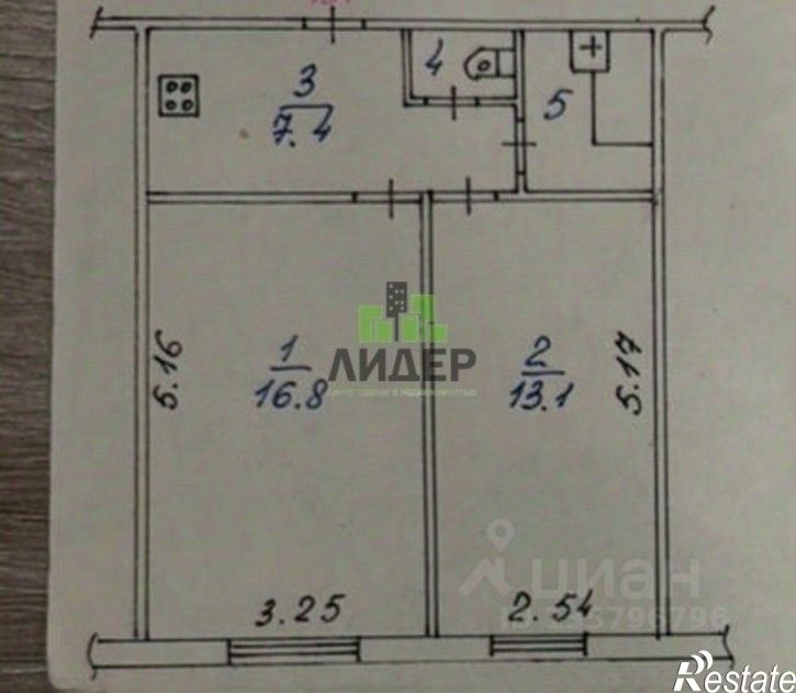 2-комн квартира Комсомольский б-р, 6,  д. 6