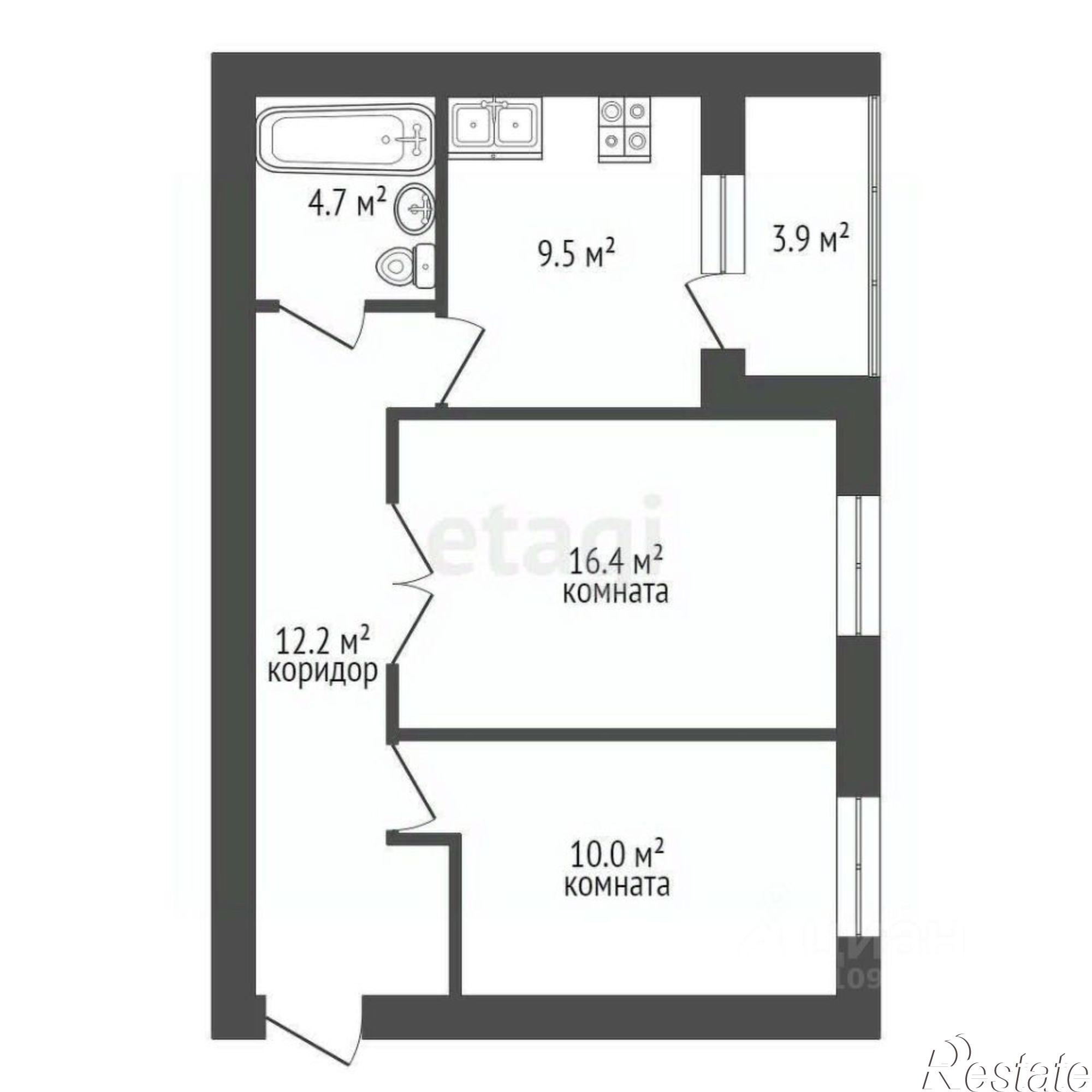 Купить квартиру за 4 161 600 рублей на ул С.Юлаева, 8