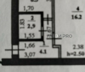 1-комн, 30кв м, этаж 3/5 улица Худайбердина, 123