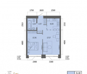 2-комн, 46 кв м, этаж 18/32 улица Минигали Губайдуллина, 14/3