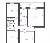 4-комн, 73кв м, этаж 4/5 улица Сазонова, 28