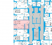 1-комн, 28кв м, этаж 24/18 Яркий бульвар, 10