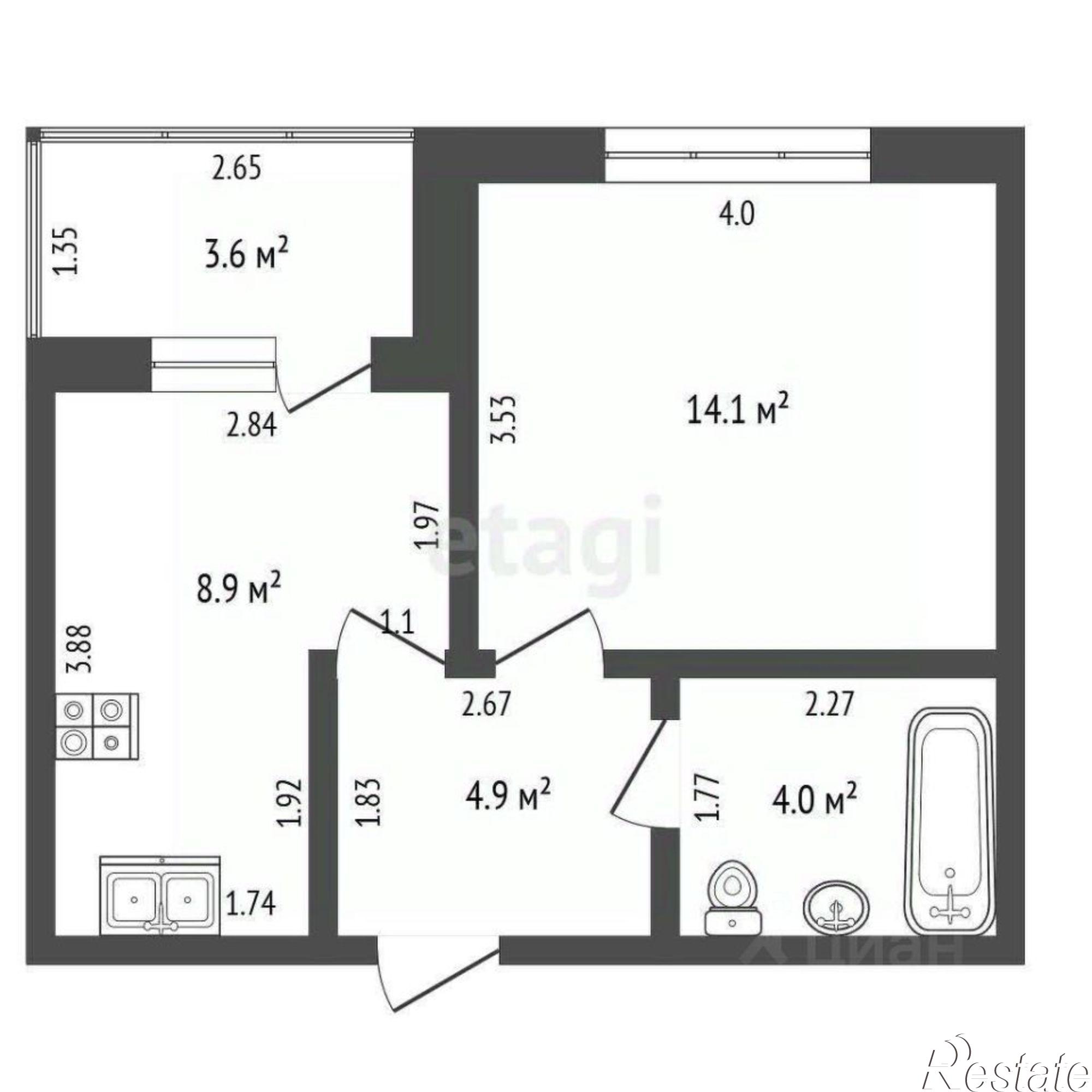 Купить квартиру за 2 690 000 рублей