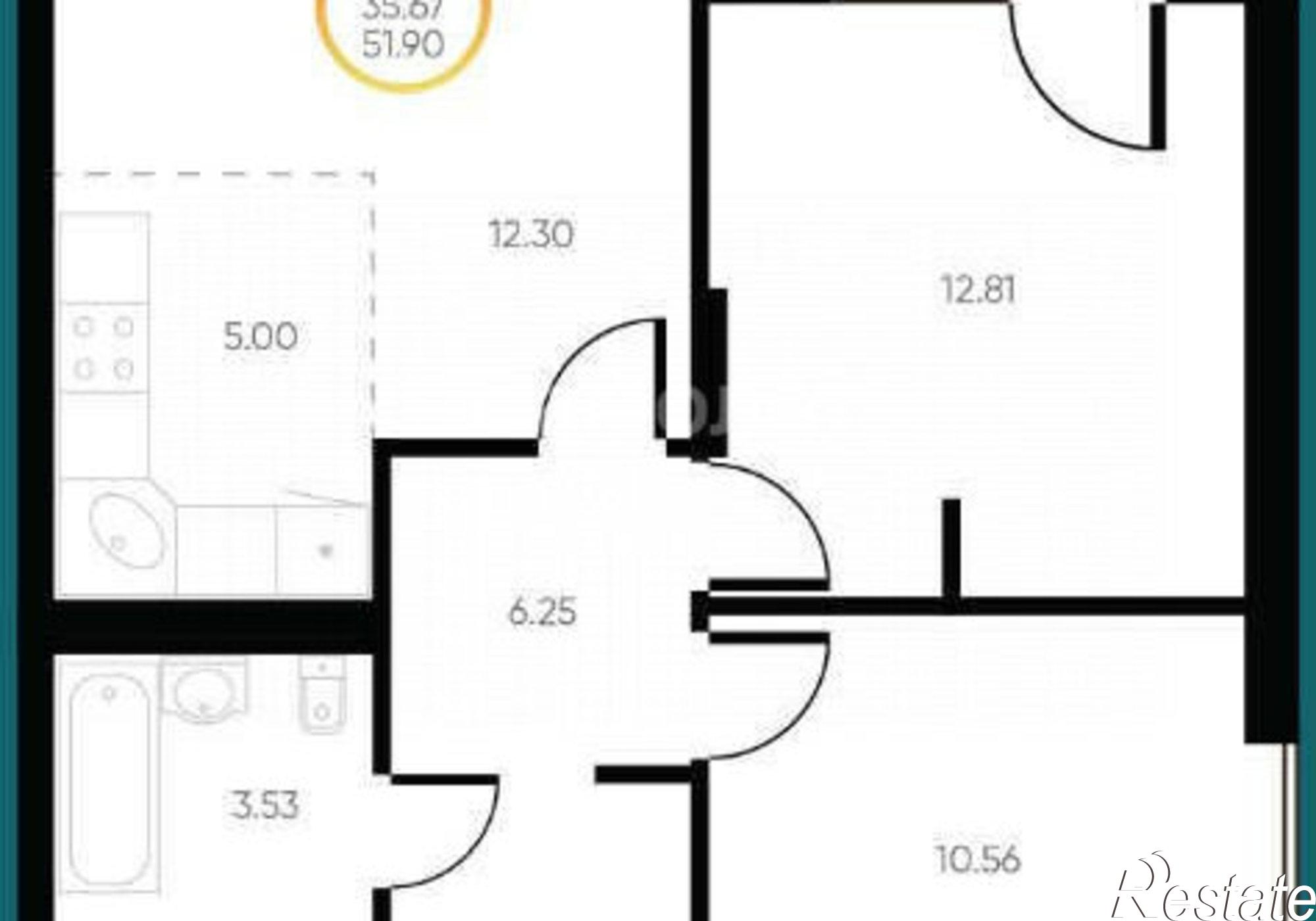 Купить квартиру за 8 700 000 рублей на Уфа, Владивостокская улица, 1/2