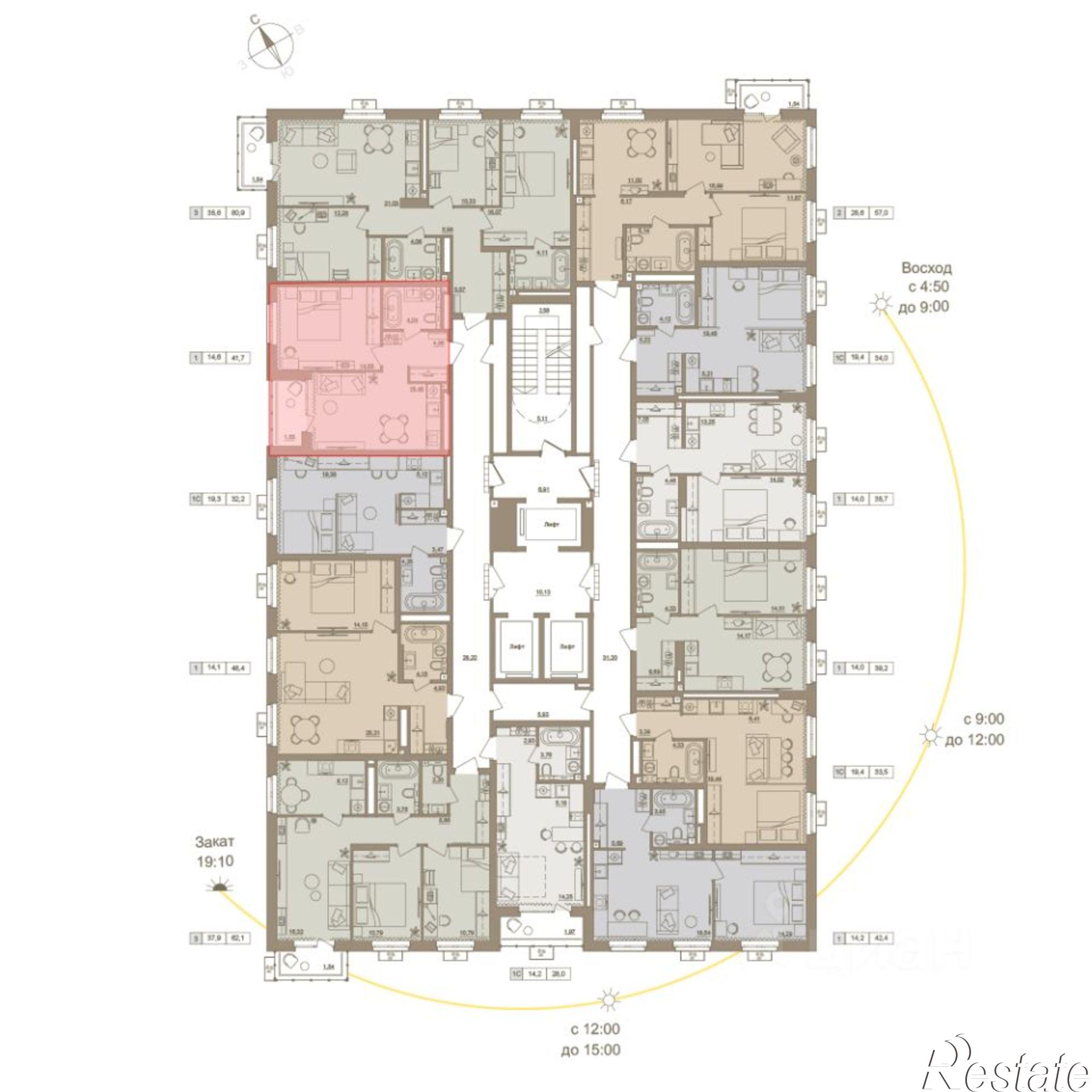 Купить квартиру за 6 548 470 рублей на Уфа, жилой комплекс Яркий