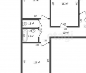 3-комн, 66кв м, этаж 8/9 Юрматинская улица, 5